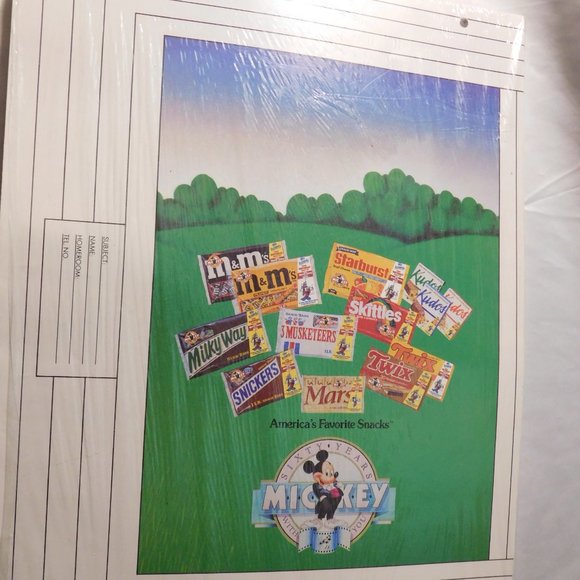 Vintage Mickey Mouse Sixty Years with You Book Cover Protectors 1988 - Picture 2 of 6